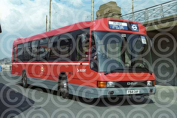 F54CWY London Buses(Selkent)