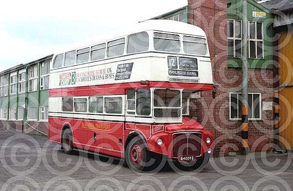 640DYE Blackpool CT London Transport