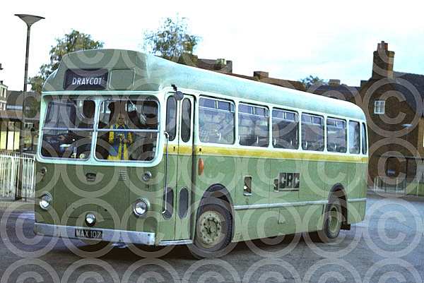MAX107 Green Bus,Rugeley Crosville MS Red & White