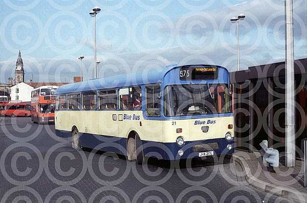 JHA217L Blue Bus,Bolton Irvine,Law Thornes,Bubwith Midland Red South Midland Red