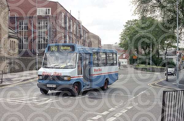 L654MYG Blue Bus,Bolton Blazefield Keighley & District