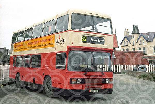 DMN81H (XWY475X) Isle of Man National Transport Metrobus Orpington West Riding