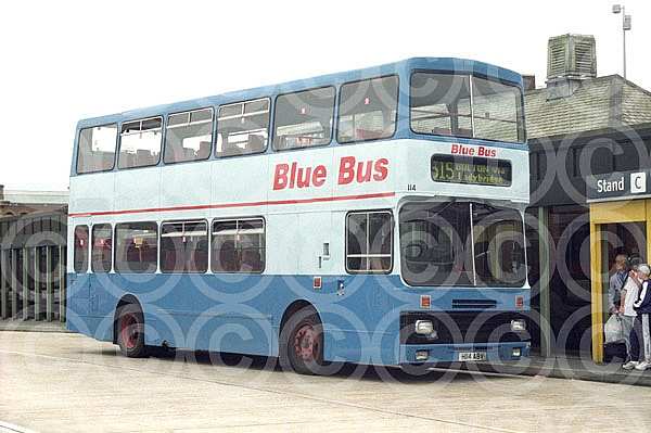 H114ABV Blue Bus,Bolton Blazefield Lancashire United Stagecoach Burnley Burnley & Pendle