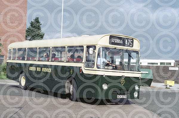ACH307B Green Bus Warstone Great Wyrley Trent