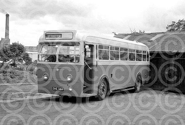 DHE344 Green Bus,Rugeley Yorkshire Traction