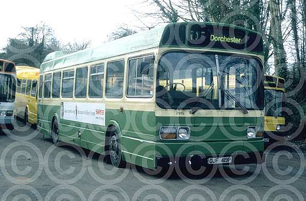 OJF419P (KBU893P) Southern National Country Bus,Atherington County,Leicester Tourmaster,Loughb GMPTE
